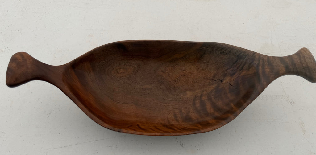 Handcarved Black Walnut Bowl
