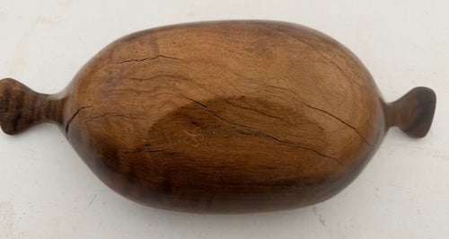 Handcarved Black Walnut Bowl