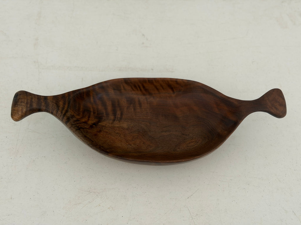 Handcarved Black Walnut Bowl