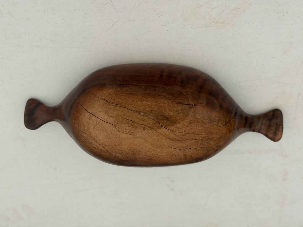 Handcarved Black Walnut Bowl