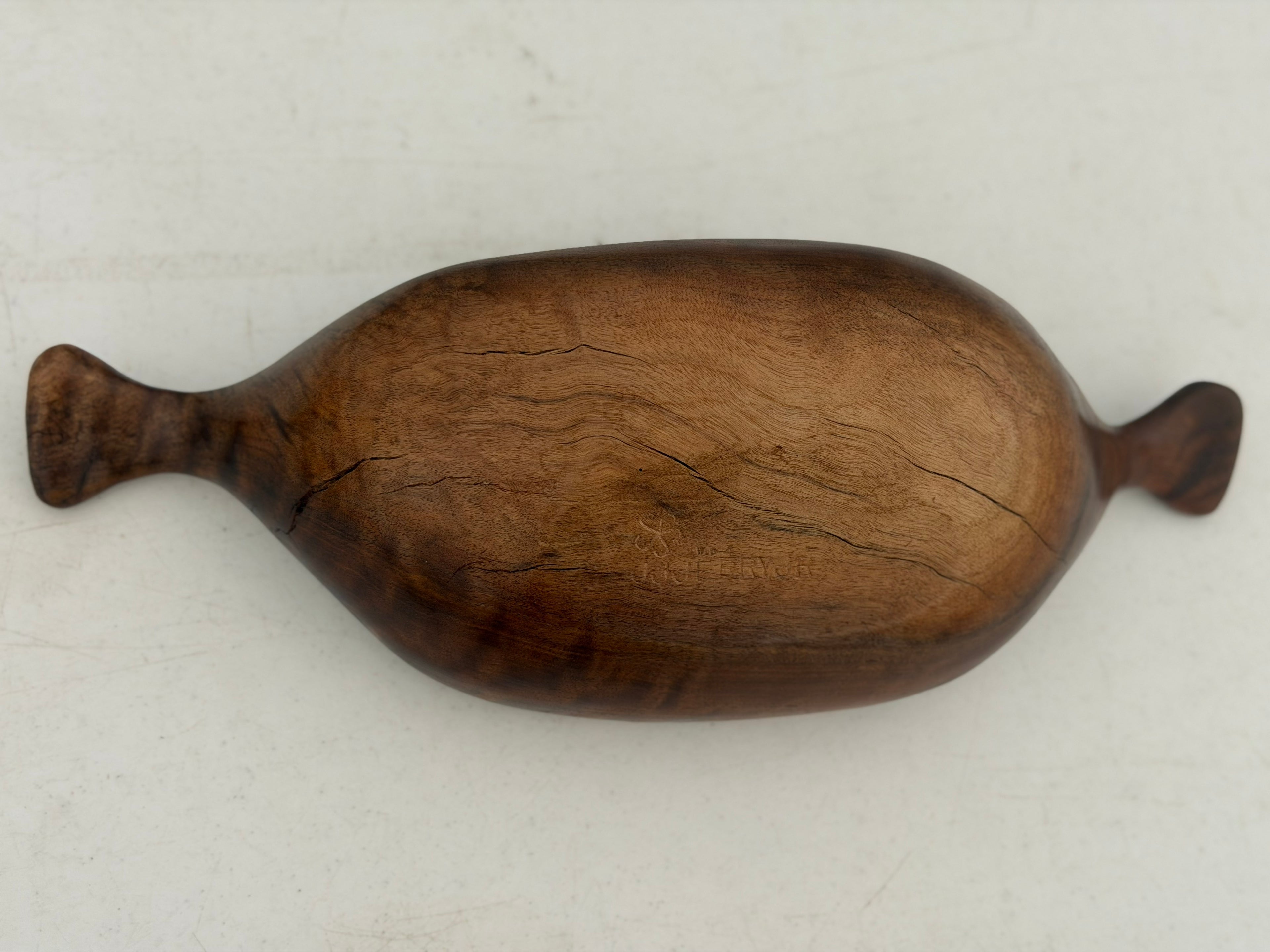Handcarved Black Walnut Bowl