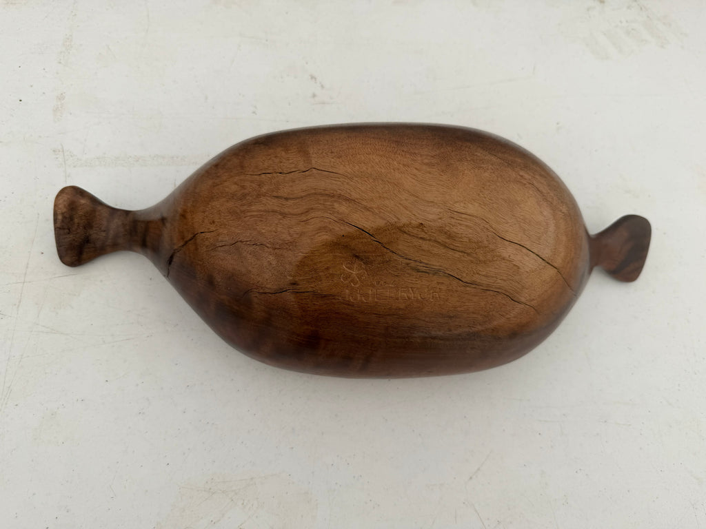 Handcarved Black Walnut Bowl